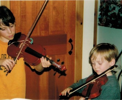 Our boys playing together, many moons ago. 